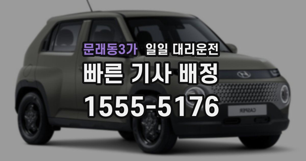 문래동3가 일일 대리운전