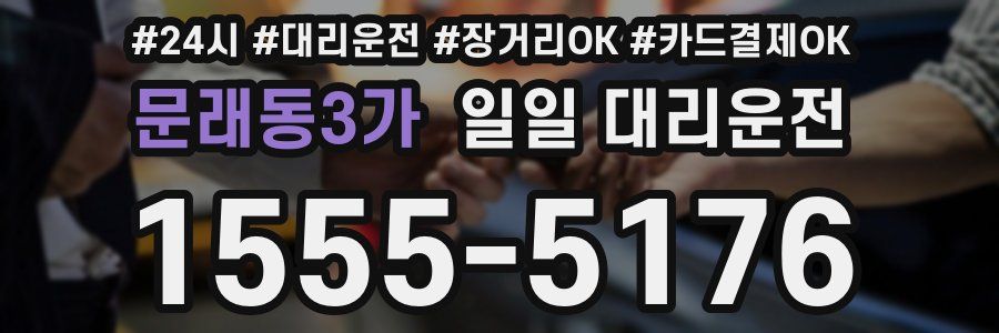 문래동3가 일일 대리운전
