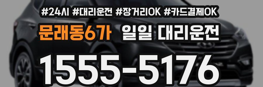 문래동6가 일일 대리운전
