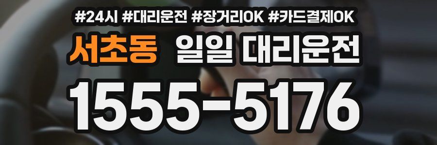 서초동 일일 대리운전