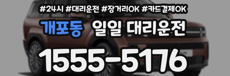 개포동 일일 대리운전