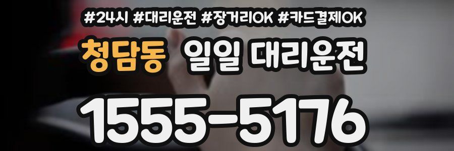 청담동 일일 대리운전