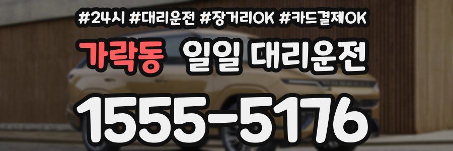 가락동 일일 대리운전