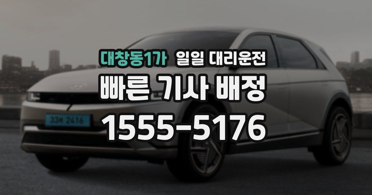 대창동1가 일일 대리운전