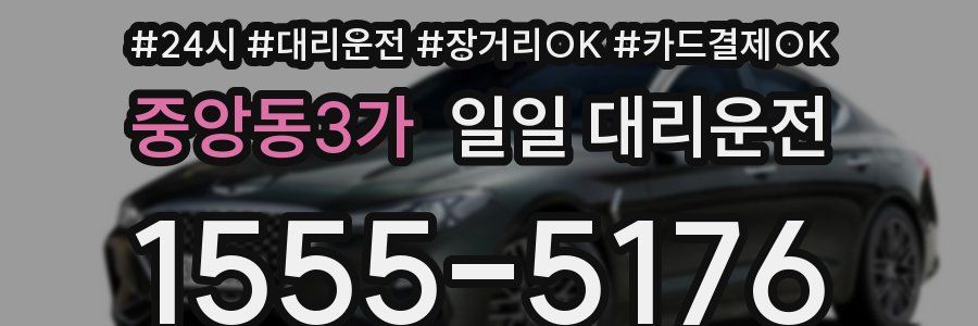 중앙동3가 일일 대리운전