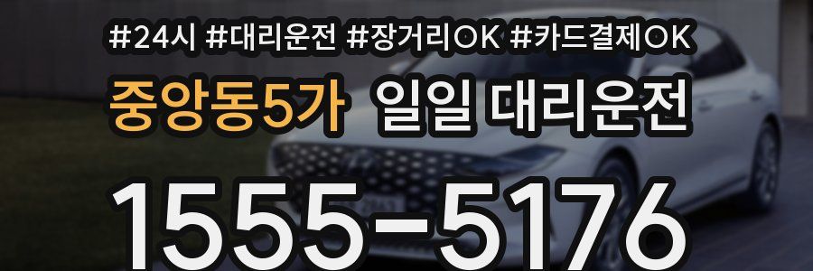 중앙동5가 일일 대리운전