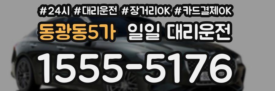 동광동5가 일일 대리운전