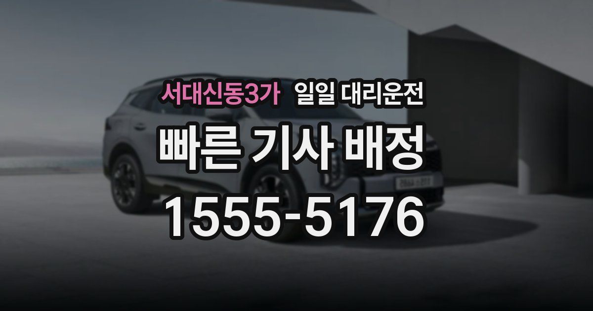 서대신동3가 일일 대리운전