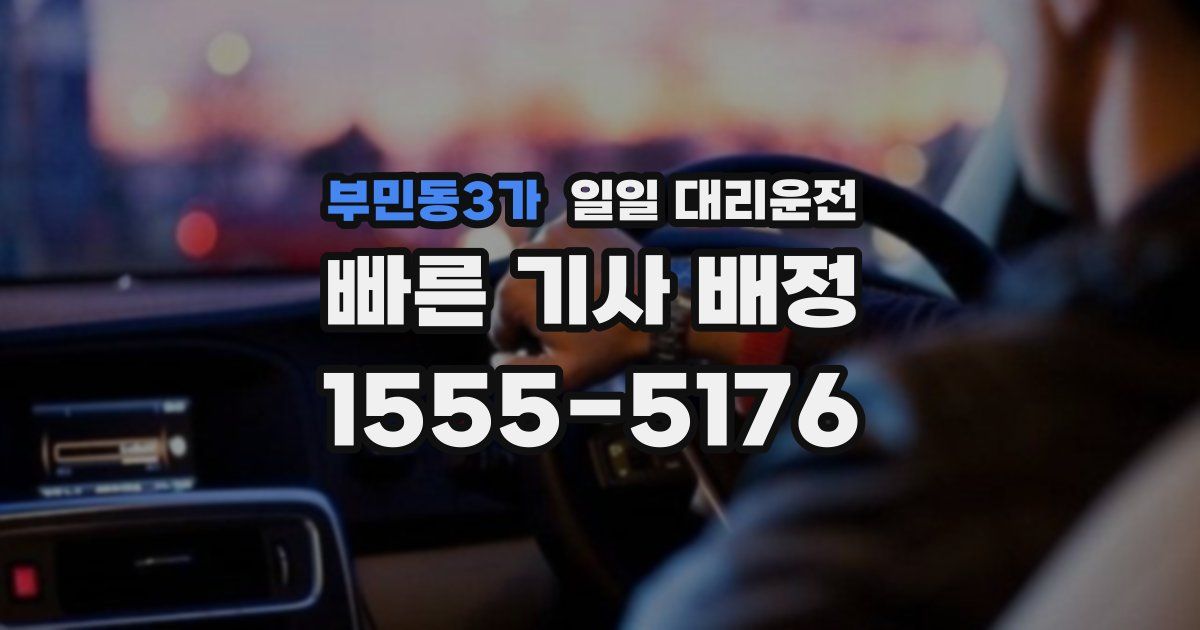 부민동3가 일일 대리운전