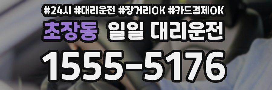 초장동 일일 대리운전