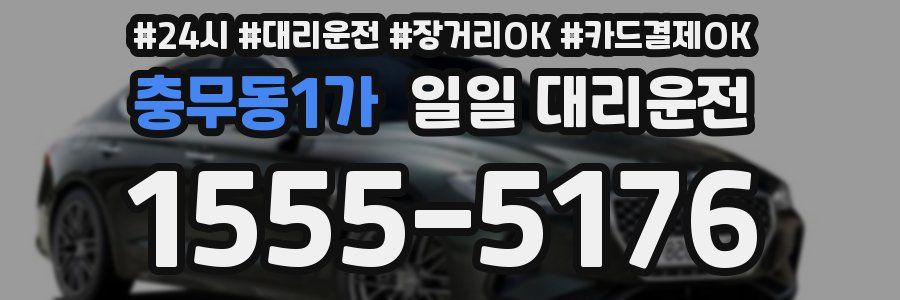 충무동1가 일일 대리운전