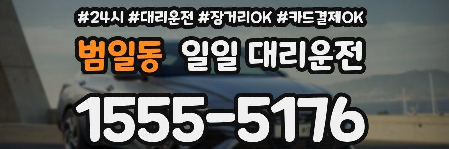 범일동 일일 대리운전