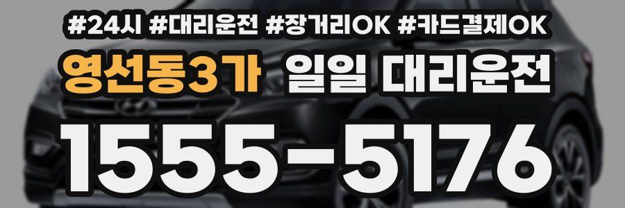 영선동3가 일일 대리운전