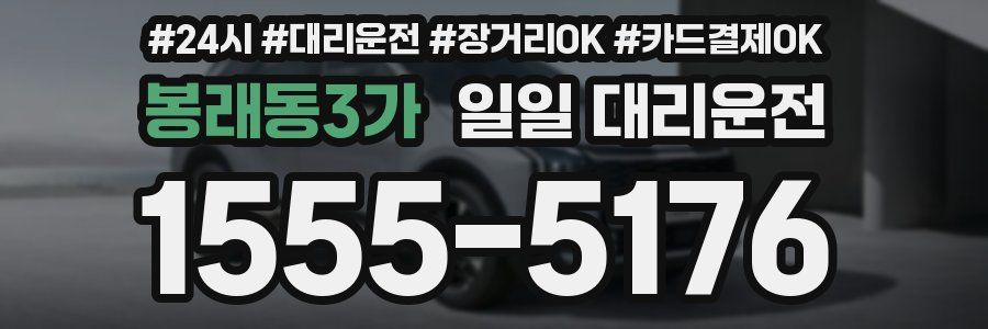 봉래동3가 일일 대리운전
