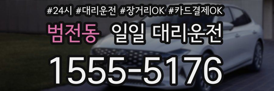 범전동 일일 대리운전
