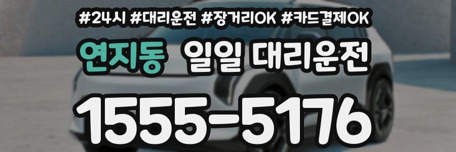 연지동 일일 대리운전