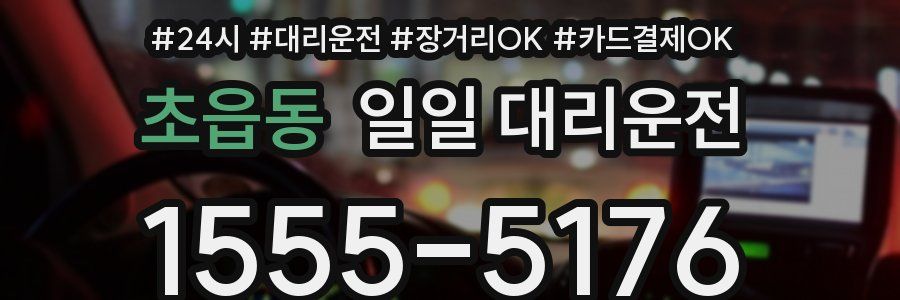 초읍동 일일 대리운전