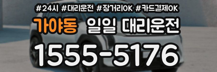 가야동 일일 대리운전