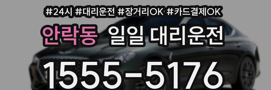 안락동 일일 대리운전