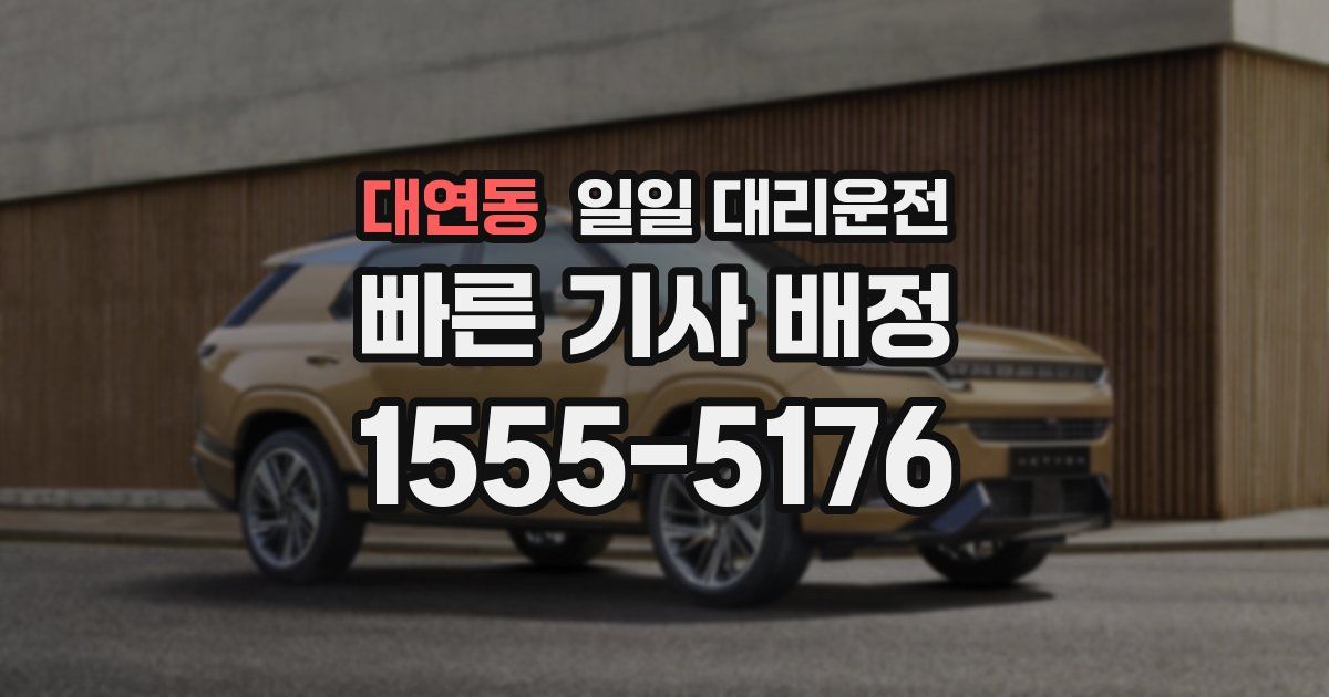 대연동 일일 대리운전