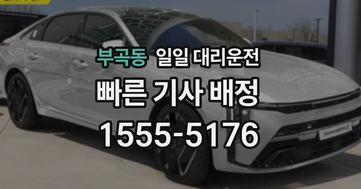 부곡동 일일 대리운전