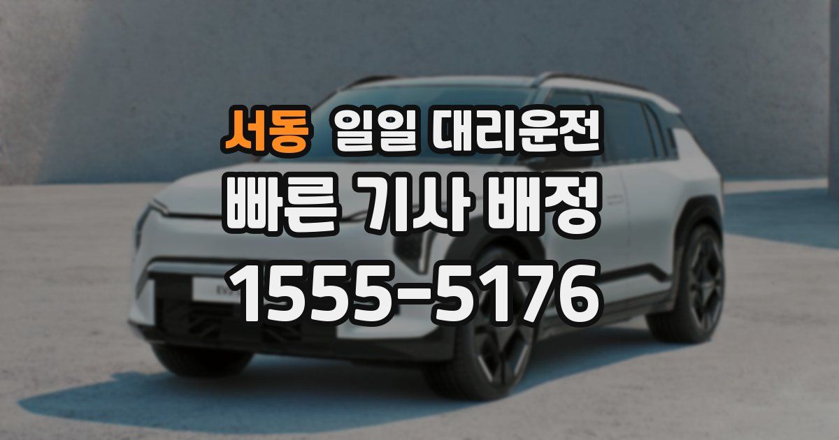 서동 일일 대리운전