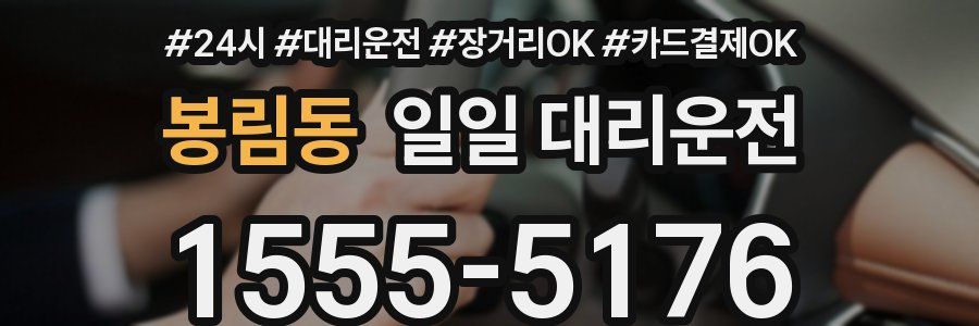 봉림동 일일 대리운전