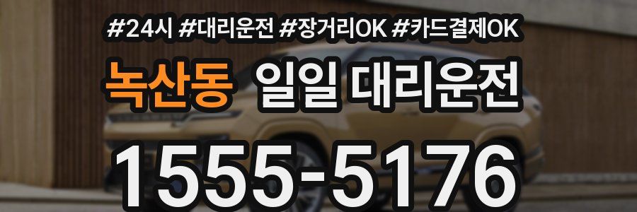 녹산동 일일 대리운전