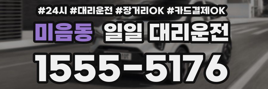 미음동 일일 대리운전