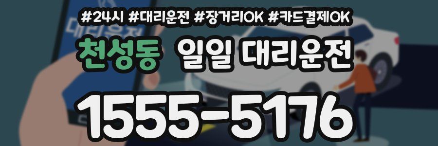 천성동 일일 대리운전
