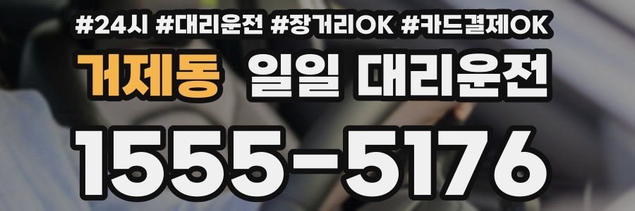 거제동 일일 대리운전