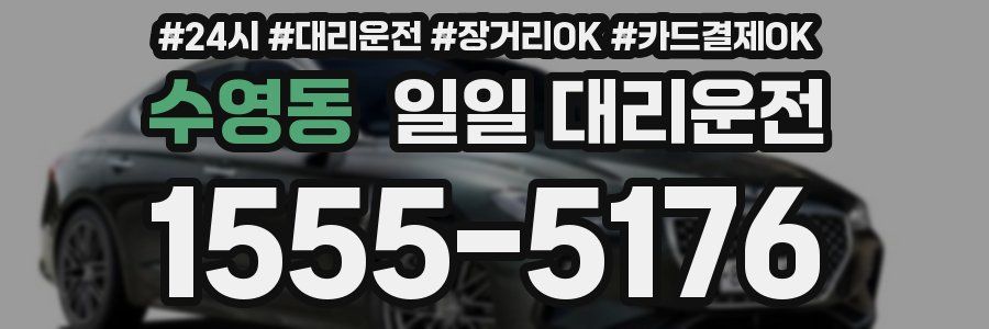 수영동 일일 대리운전