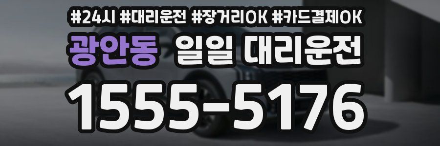 광안동 일일 대리운전