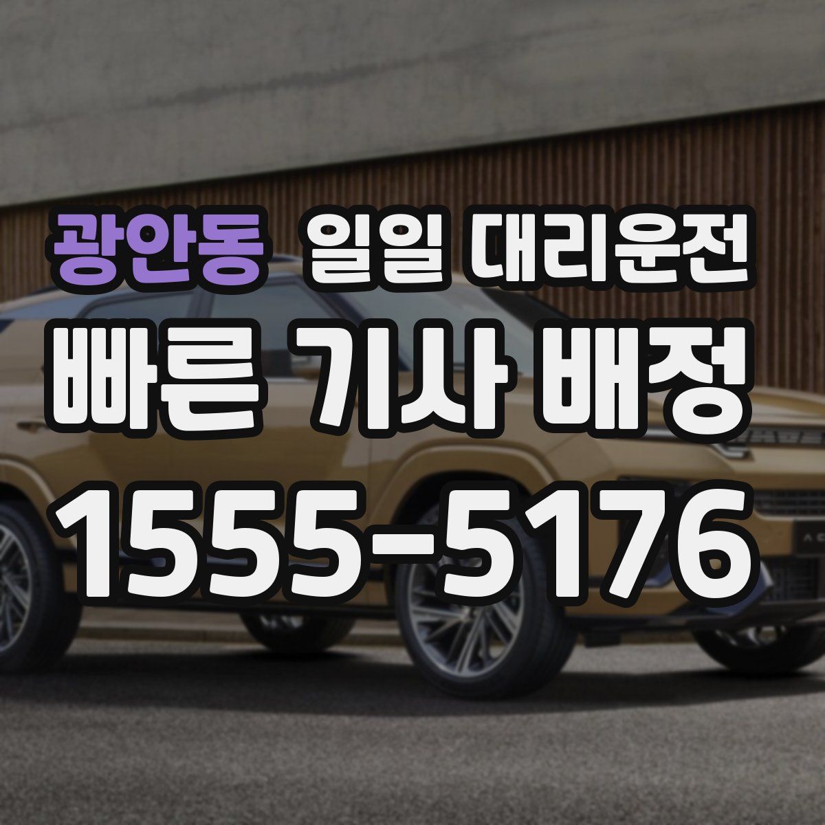 광안동 일일 대리운전