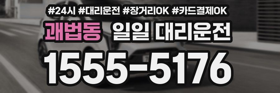 괘법동 일일 대리운전