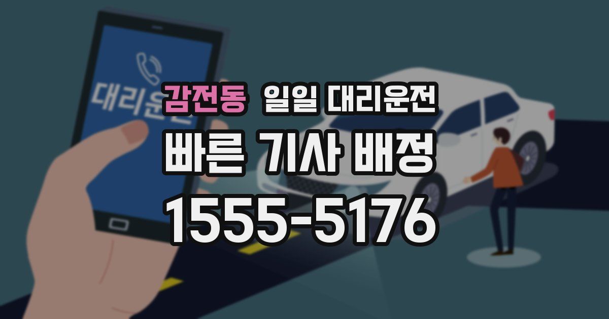 감전동 일일 대리운전