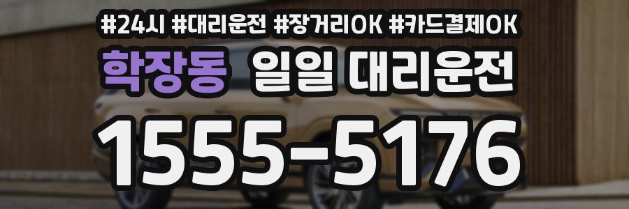 학장동 일일 대리운전