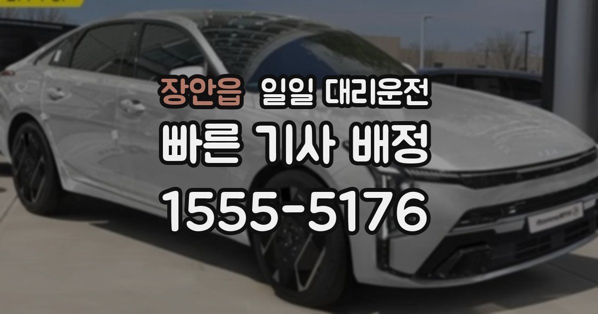 장안읍 일일 대리운전