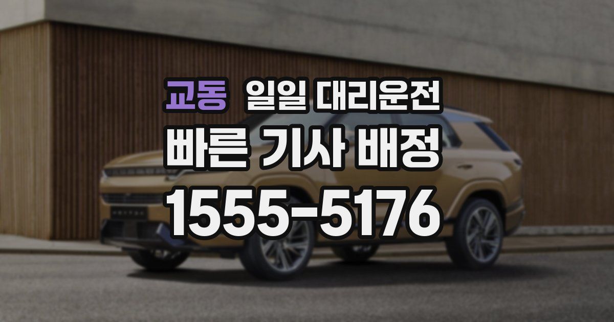 교동 일일 대리운전