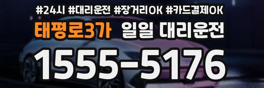 태평로3가 일일 대리운전