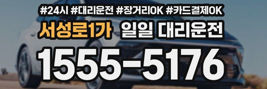 서성로1가 일일 대리운전