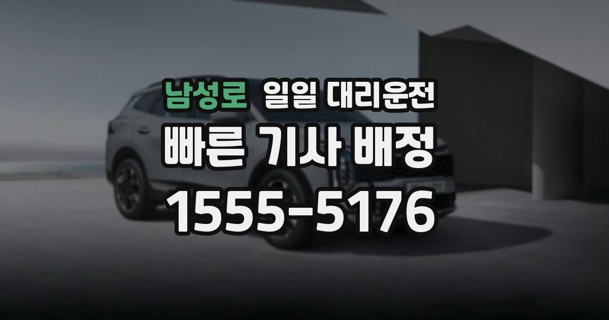 남성로 일일 대리운전