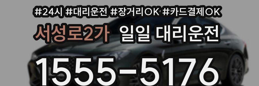 서성로2가 일일 대리운전