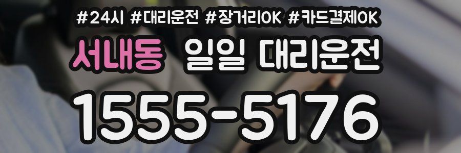 서내동 일일 대리운전