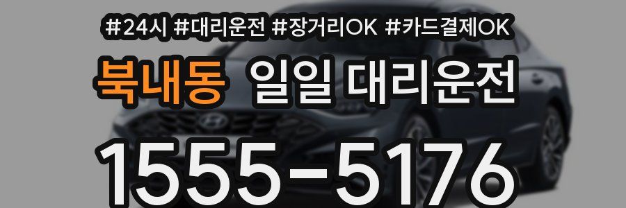북내동 일일 대리운전