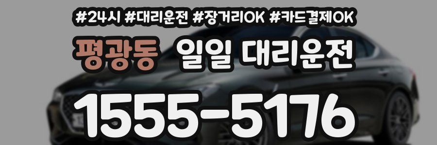 평광동 일일 대리운전