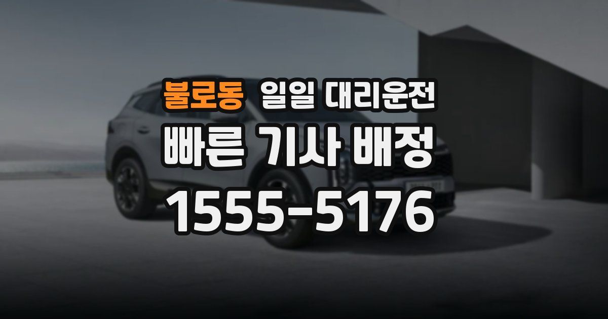 불로동 일일 대리운전
