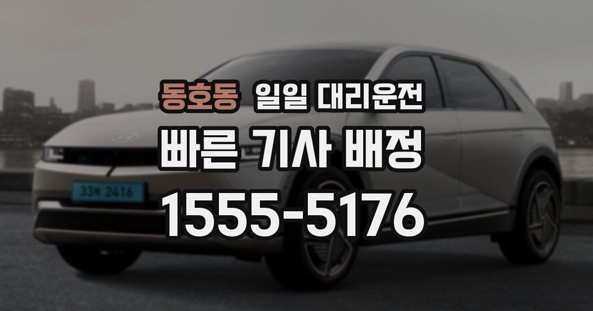 동호동 일일 대리운전