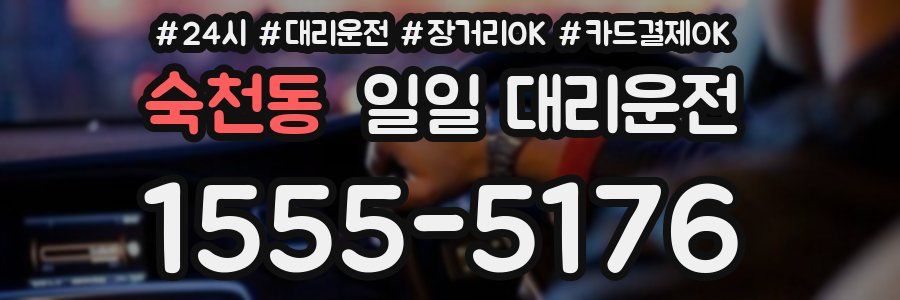 숙천동 일일 대리운전