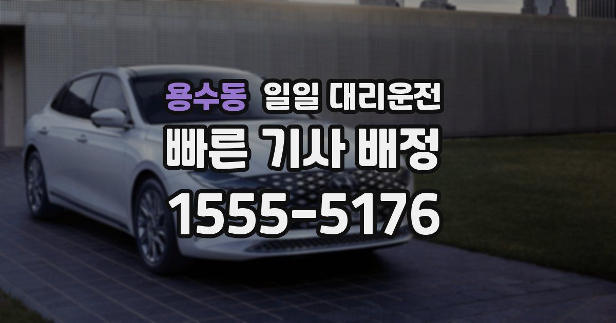용수동 일일 대리운전